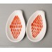 2 gab. Porcelāna šķīvji, trauks zivs formā, PFF, Rīgas porcelāns